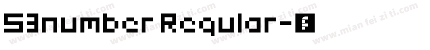 S3number Regular字体转换